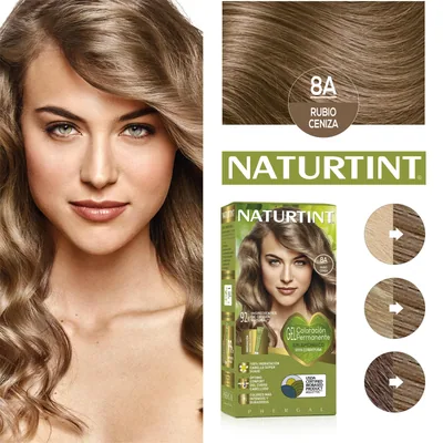Naturtint Biobased Coloración Tono 8A Rubio Ceniza 170 ml - pack de 3 unidades – foto 1