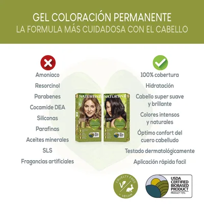 Naturtint Biobased Coloración Tono 4G Castaño Dorado 170 ml - pack de 3 unidades – foto 4