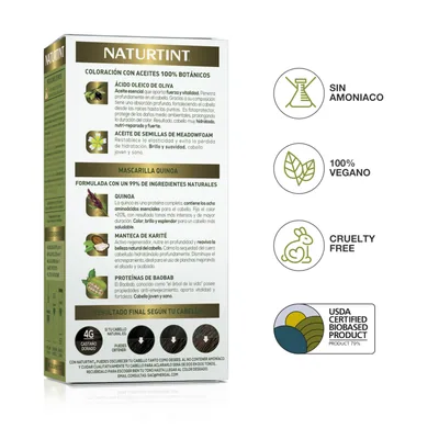 Naturtint Biobased Coloración Tono 4G Castaño Dorado 170 ml - pack de 3 unidades – foto 6