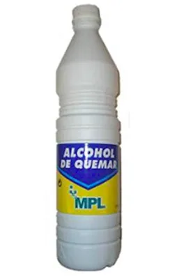 Alcohol De Quemar 1 Litro para Hogares y Profesionales (pack de 6)