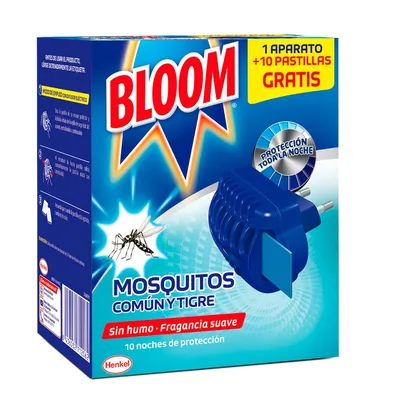 Bloom Eléctrico Pastillas contra mosquitos común y tigre (pack de 3)