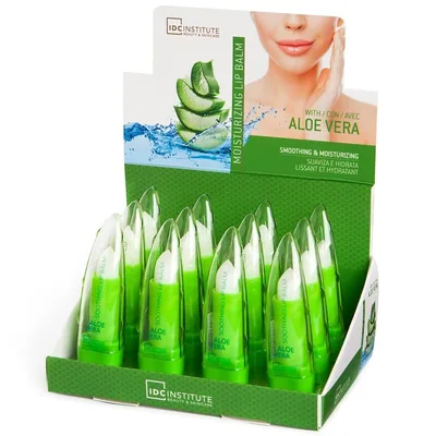 IDC Institute IDC Bálsamo Labial Reparador Aloe Vera - pack de 12 unidades – foto 2