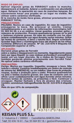 Ferrokit Quitamanchas óxido 50 ml - pack de 3 unidades – foto 3