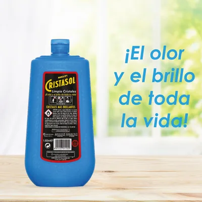 Cristasol Clásico limpia cristales líquido 1000 ml - pack de 12 unidades – foto 2
