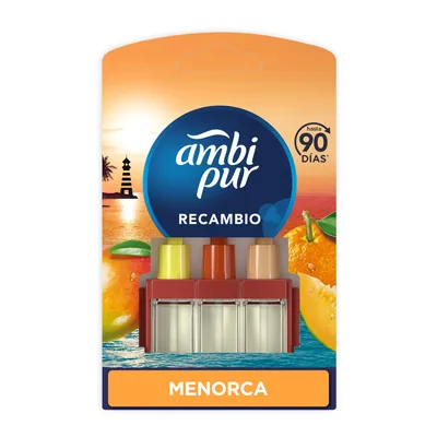 Ambi-Pur 3Volution recambio ambientador eléctrico Menorca 20 ml (pack de 7)