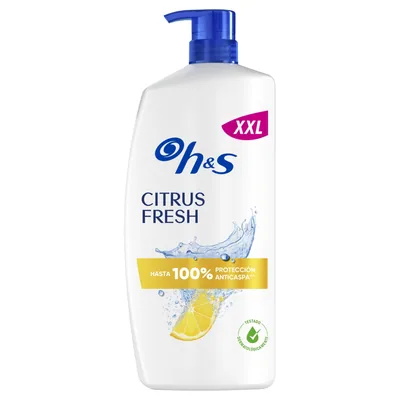 Head & Shoulders H&S Citrus Fresh Champú Anticaspa para Pelo Graso Aroma a