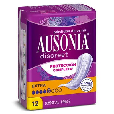Ausonia Discreet Extra 12 compresas (pack de 4)