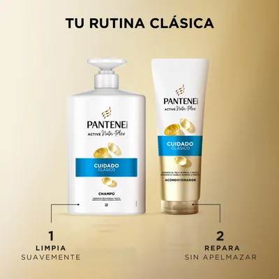 Pantene Pro-V Classic Clean Champú con Dispensador Pelo Normal y Mixto 1L - 1 unidad – foto 4