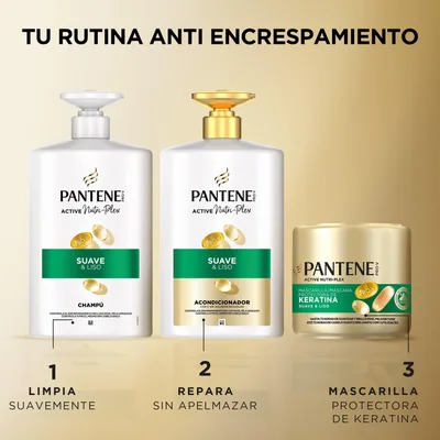 Pantene Pro-V Suave y Liso Champú con Dispensador 1000 ml - pack de 2 unidades – foto 4