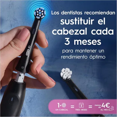 Oral-B IO Gentle Care Cabezales de Recambio Originales Negro - 1 unidad – foto 3