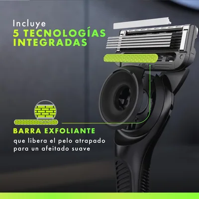 Gillette Labs maquinilla de afeitar hombre con 1 recambio - 1 unidad – foto 2