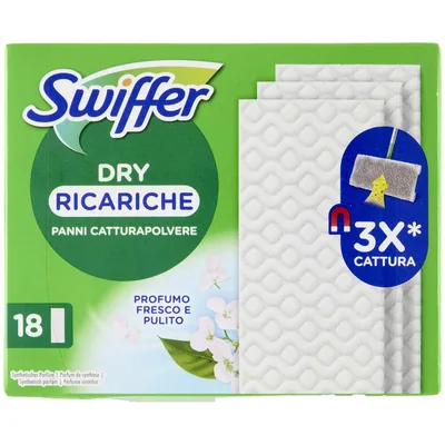 Swiffer Sweeper Recambios de Paños de Limpieza en Seco, 18 paños - pack de 12 unidades – foto 1