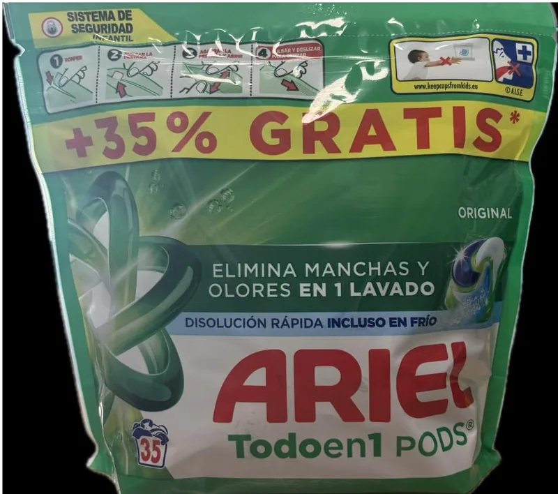Ariel Detergente Pods Original 26+9 dosis - pack de 3 unidades