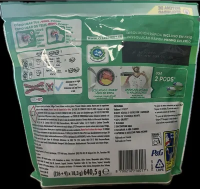 Ariel Detergente Pods Original 26+9 dosis - pack de 3 unidades – foto 2