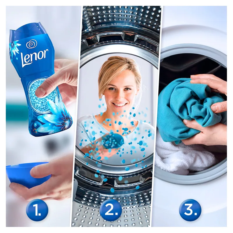 Lenor Frescor de Abril Impulsor de Fragancia, Perlas de Perfume 210 g - pack de 6 unidades