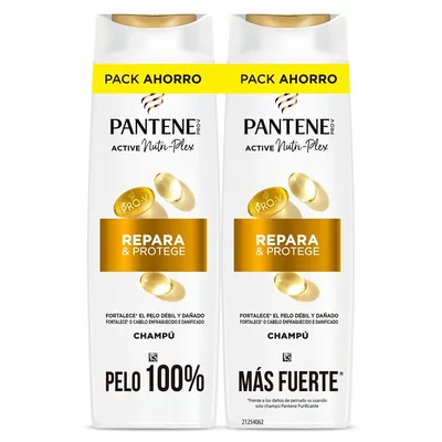 Pantene Champú Repara y Protege Cabello Dañado 325 ml (pack de 3)