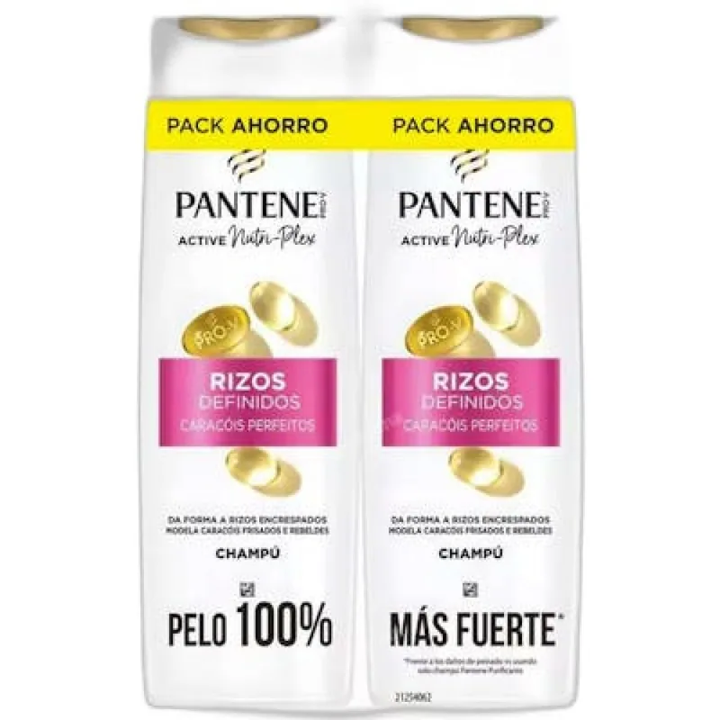 Pantene Champú Rizos Definidos 325 ml - pack de 3 unidades