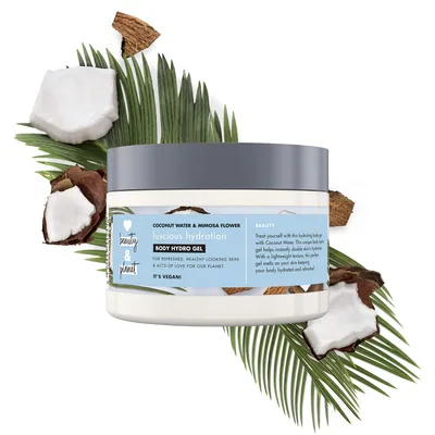 Love Beauty And Planet Hidrogel corporal, Agua de Coco y Flor de Mimosa Vegano 250 ml - pack de 4 unidades – foto 3
