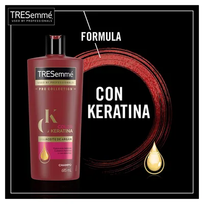 TRESemmé Champú Keratina Color para pelo teñido o con mechas con aceite de 685 ml - pack de 3 unidades – foto 7