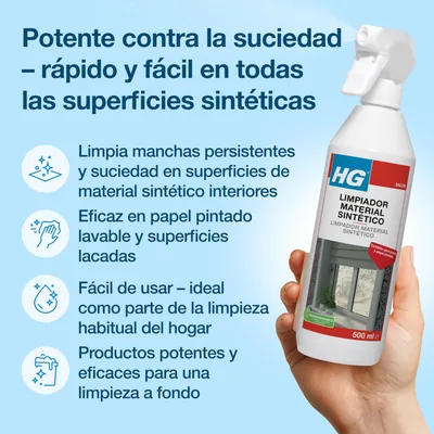 HG All Plastic Cleaner limpiador biodegradable multisuperficies 500 ml - pack de 6 unidades – foto 8