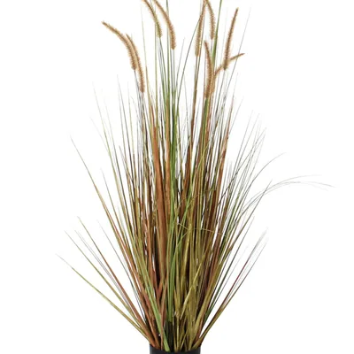 Mica Decorations Dogtail Hierba Artificial Púrpura PVC de Interior - 1 unidad – foto 2
