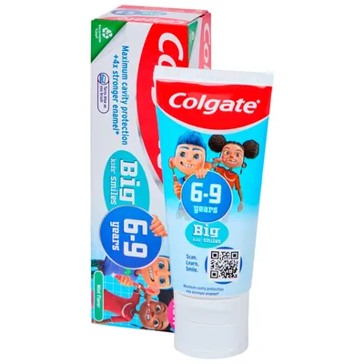 Colgate toothpaste 6-9 years mild mint (pack de 12)