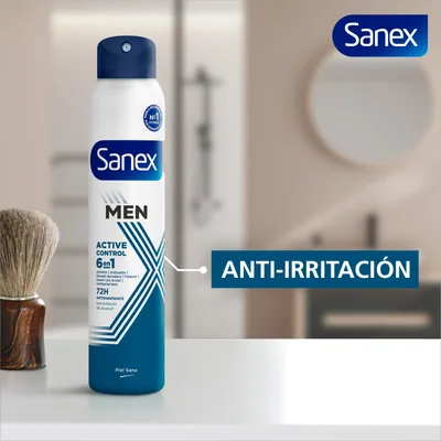 Sanex Men Active Control Desodorante Antitranspirante Spray 200 ml - pack de 6 unidades – foto 2