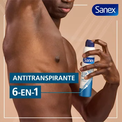 Sanex Men Active Control Desodorante Antitranspirante Spray 200 ml - pack de 6 unidades – foto 3