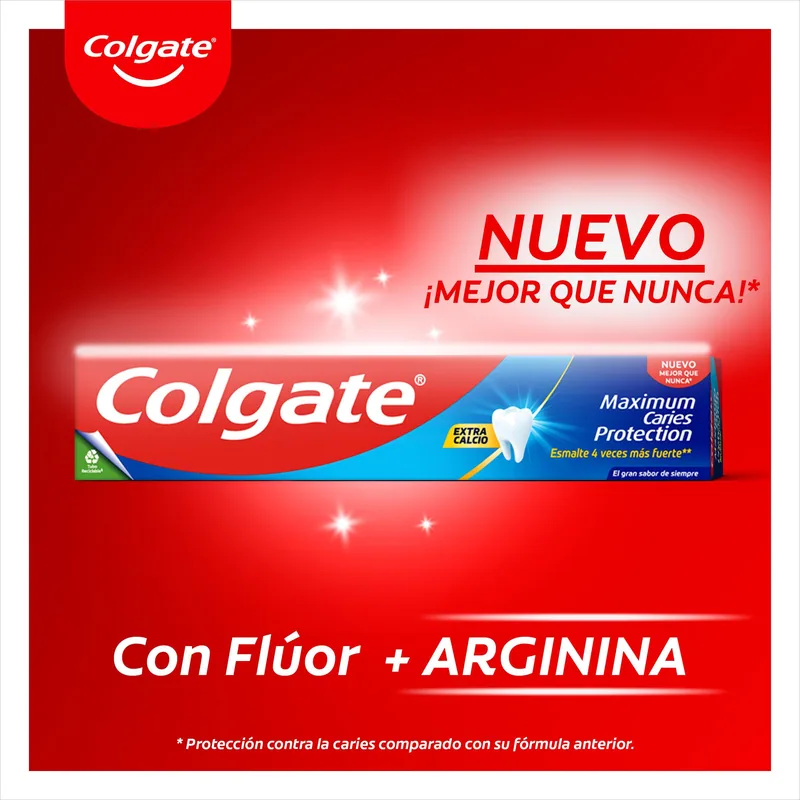 Colgate Protección caries flúor activo y calcio líquido 75 ml - pack de 12 unidades