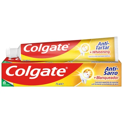Colgate anti-sarro pasta de dientes blanqueadora 75 ml (pack de 12)