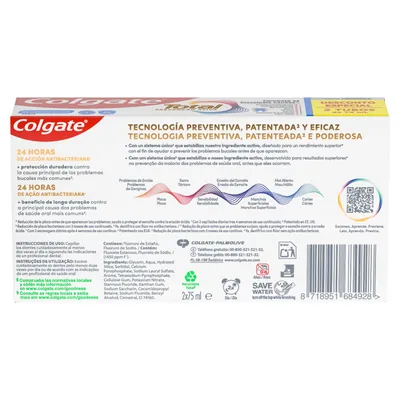 Colgate Total Prevención Activa blanqueador pasta de dientes 75 ml - pack de 6 unidades – foto 3