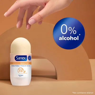 Sanex Dermo+ Sensitive, Desodorante Antitranspirante Roll-On 72h, 50ml - pack de 6 unidades – foto 3