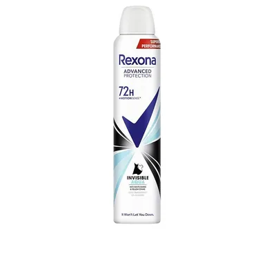 Rexona Desodorante Aerosol Invisible Aqua Antitranspirante Mujer 200 ml (pack de 6)