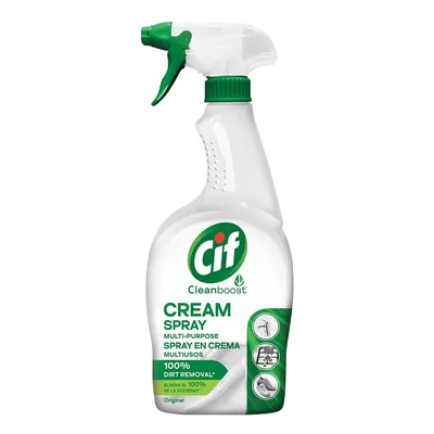 Cif crema limpiadora spray blanco multiusos baño y cocina 650 ml (pack de 12)