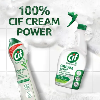 Cif Crema limpiadora spray blanco multiusos baño y cocina 650 ml - pack de 12 unidades – foto 3