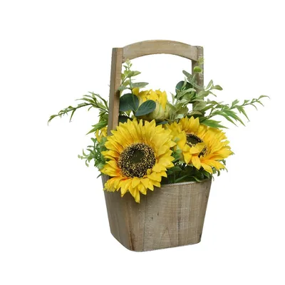 Everlands girasol artificial en maceta 23x23x31 cm
