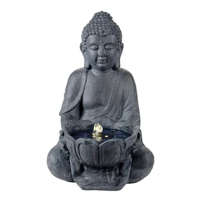 Fuente de Buda con Luz Solar 45x29.5x28 cm
