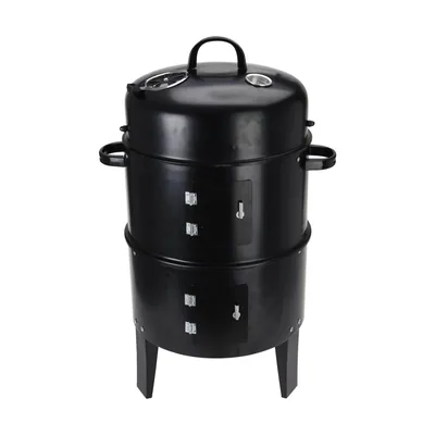 Wadiga Barbacoa Barril para Ahumar Negra