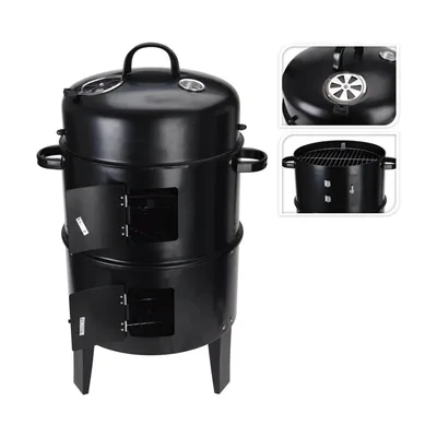 Wadiga Barbacoa Barril para Ahumar Negra - 1 unidad – foto 6