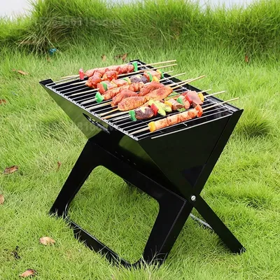 Barbacoa Plegable en Forma de X - 1 unidad – foto 1
