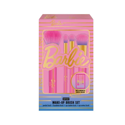 Sence Barbie Juego de 4 Brochas de Maquillaje, Rosa (pack de 4)