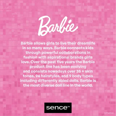 Sence Barbie Juego de 4 Brochas de Maquillaje, Rosa - pack de 4 unidades – foto 8